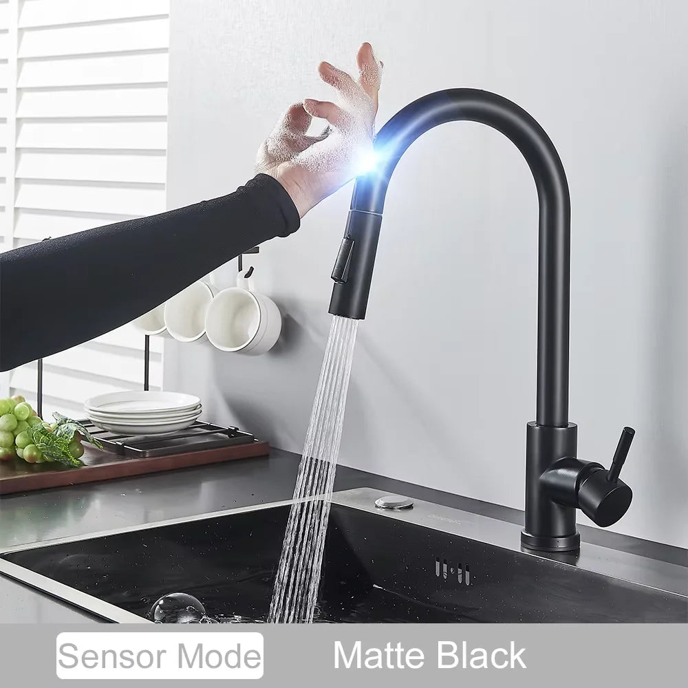 Fmhjfisd Touch Control Pull Out Hot And Cold Kitchen Faucet