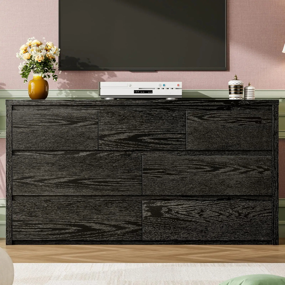 GAOMON Modern 7 Drawer Wooden Dresser With Spacious Storage