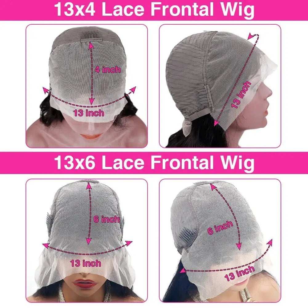Larhali Remy Body Wave Lace Front Wig HD Transparent