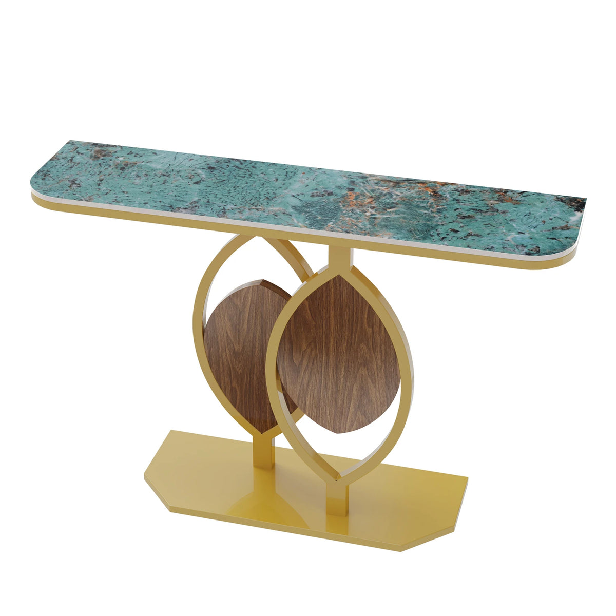 Modern Metal Console Table for Entryway Office and Coffee Bar