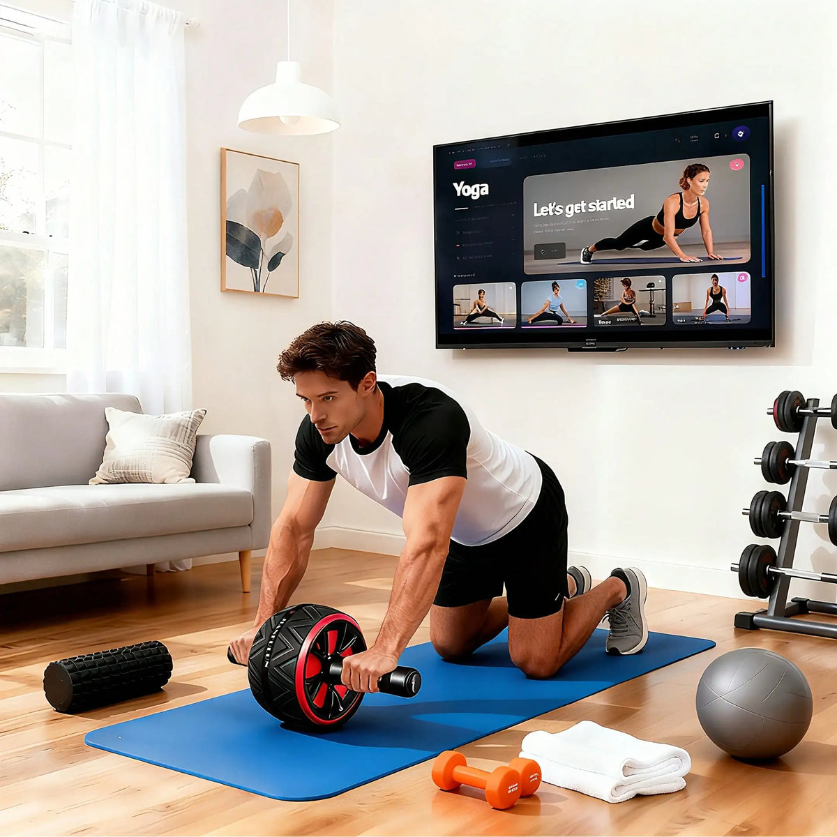 Ab Roller Wheel for Core Strength and Home Fitness Training