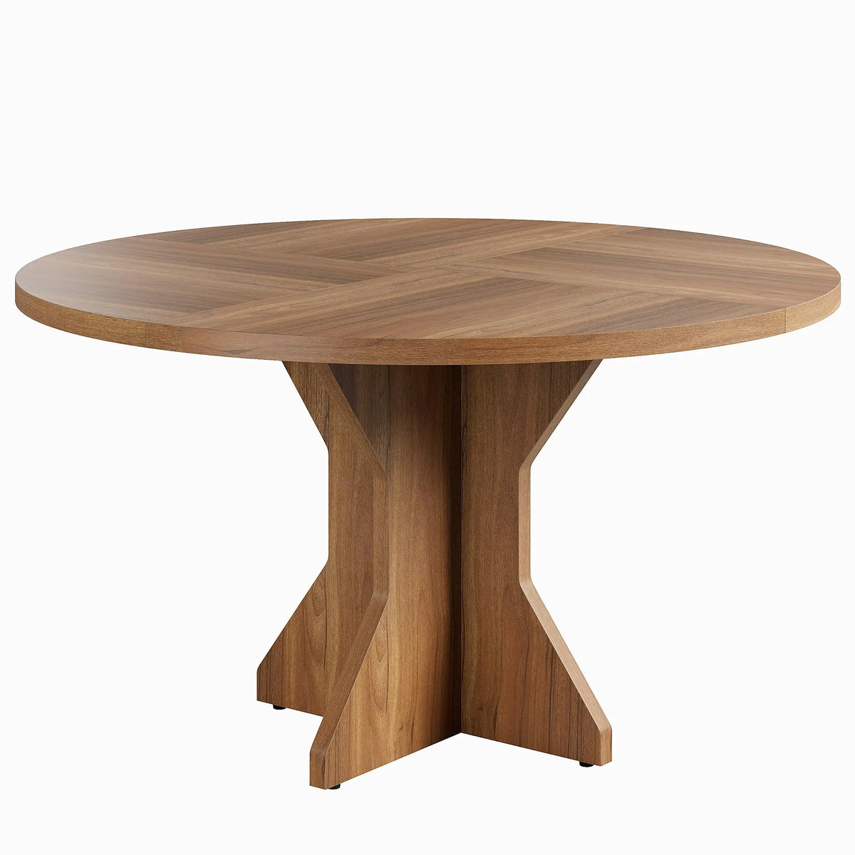 GarveeLife Round Pedestal Dining Table for Four to Six People
