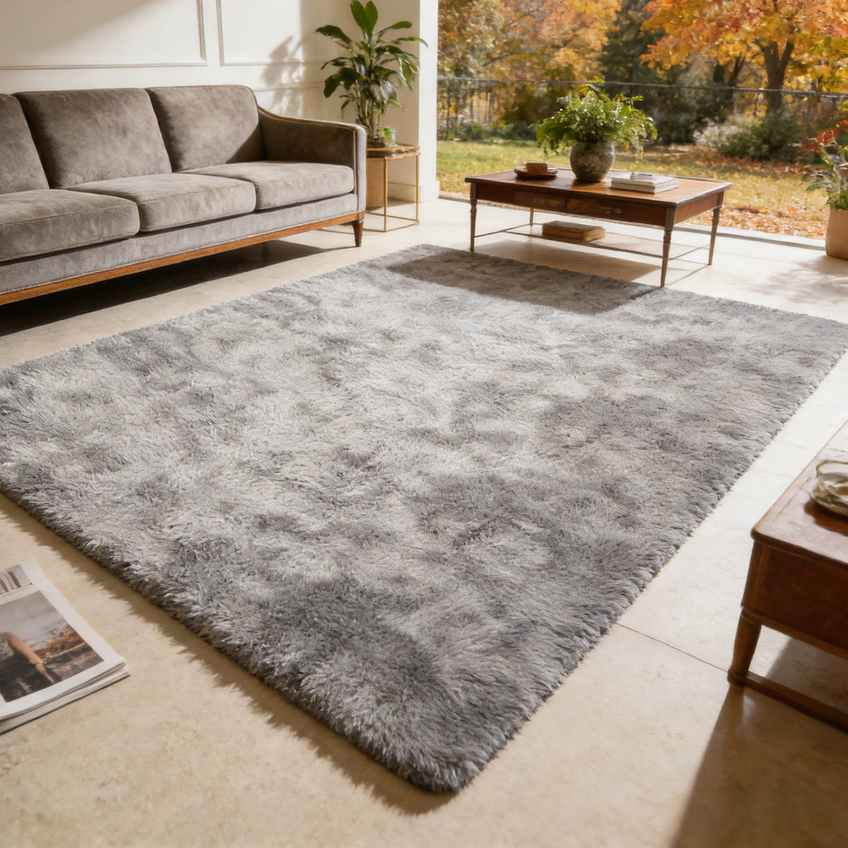 6x9 Ft Large Shag Rugs for Living Room Decor, Tie-Dyed Ultra Soft Fluffy Furry Area Rugs for Bedroom Indoor Floor, Aesthetic rug