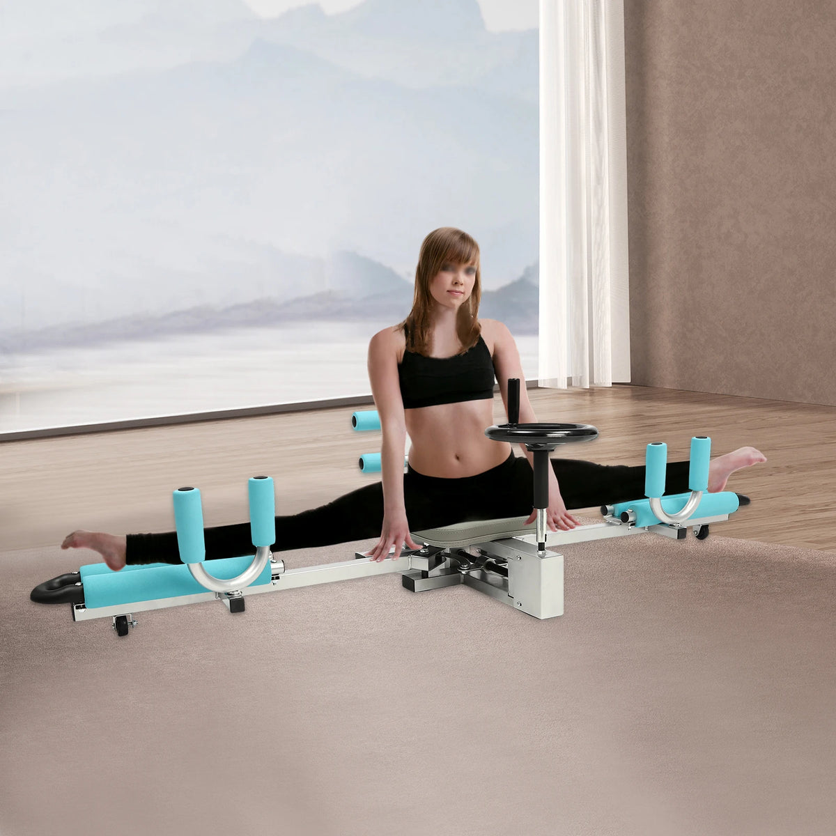 Leg Stretcher Split Machine 330.7lbs Heavy Duty Leg Stretcher Machine 0-210° Adjustable, Flexibility Stretching Equipment for Ballet, Yoga, Dance, Martial Arts