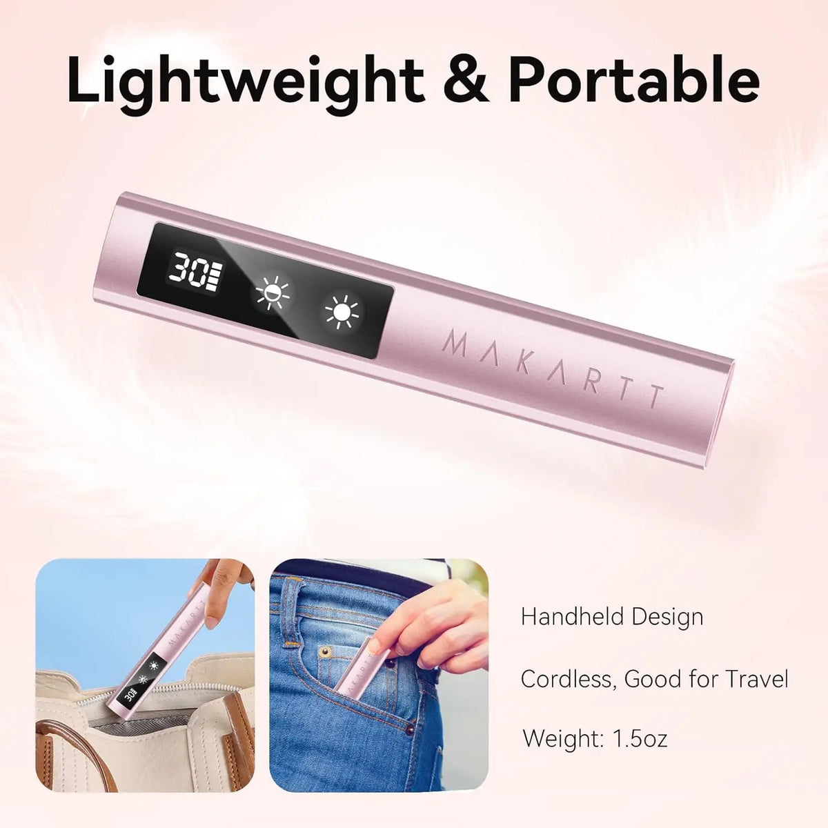 Makartt Handheld UV Nail Lamp Painless Mode For Gel Polish
