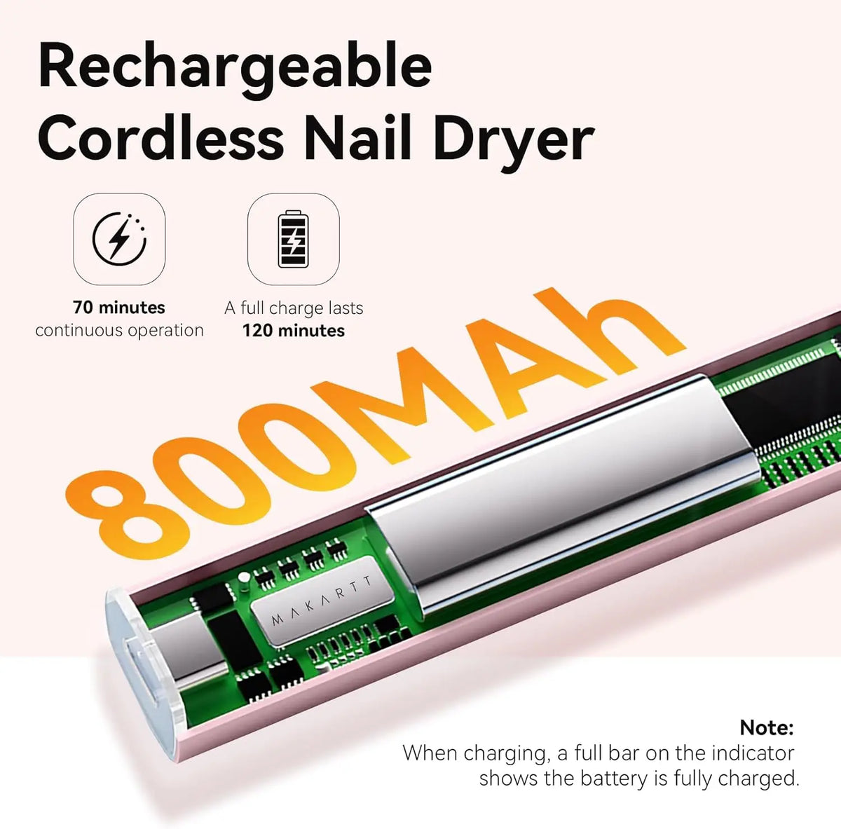 Makartt Handheld UV Nail Lamp Painless Mode For Gel Polish