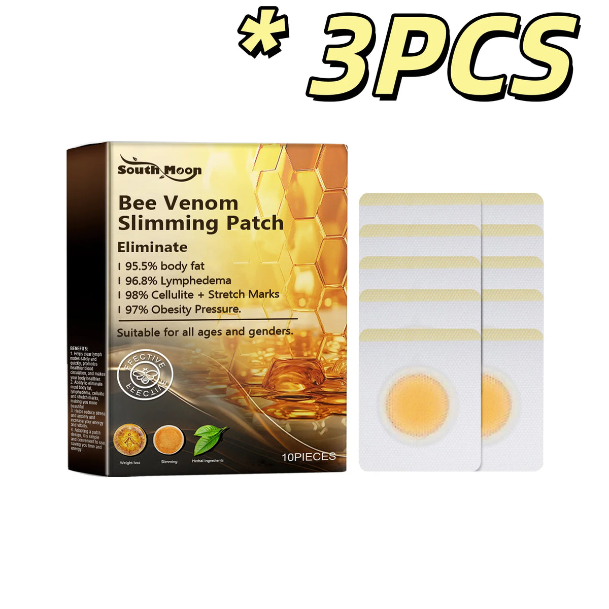 South Moon Bee Venom Body Shaping and Skin Firming Patches