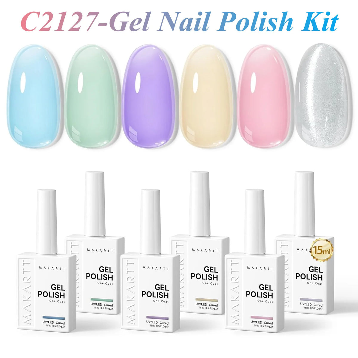 Makartt Fall Cat Eye Gel Polish Set HEMA Free Durable Longwearing