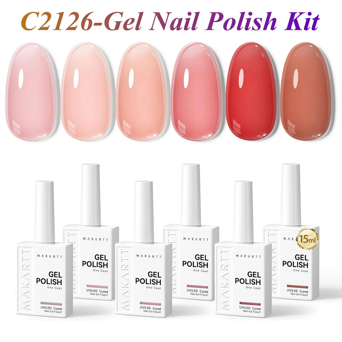 Makartt Fall Cat Eye Gel Polish Set HEMA Free Durable Longwearing