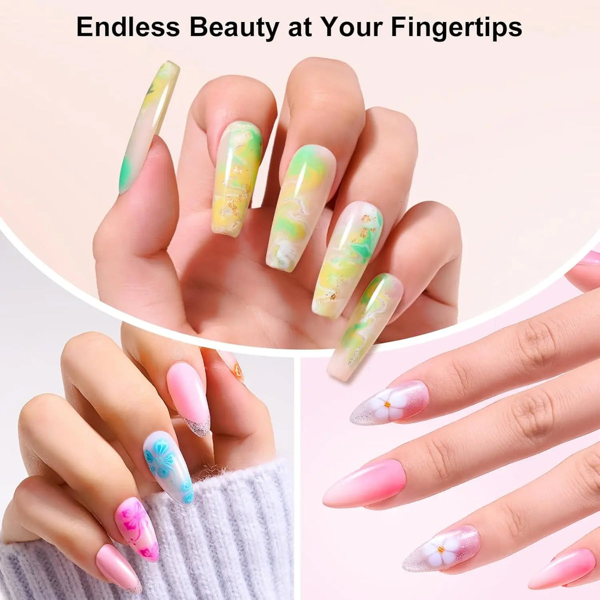 Makartt Blooming Gel Polish Clear UV Soak Off With Brush