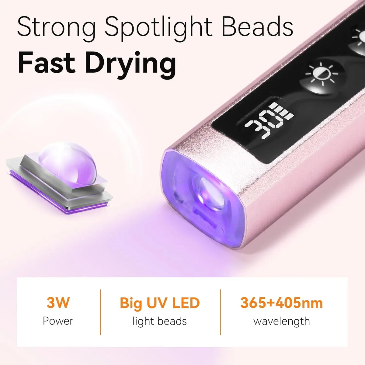 Makartt Handheld UV Nail Lamp Painless Mode For Gel Polish