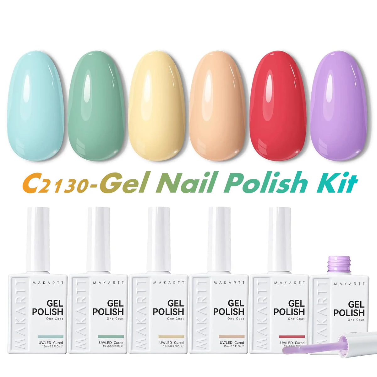 Makartt Fall Cat Eye Gel Polish Set HEMA Free Durable Longwearing