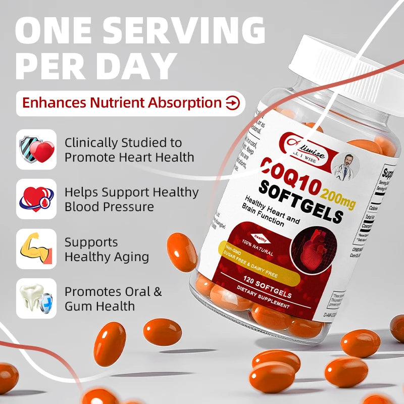 Beworths Coenzyme Q10 Capsules For Heart Health And Energy Support