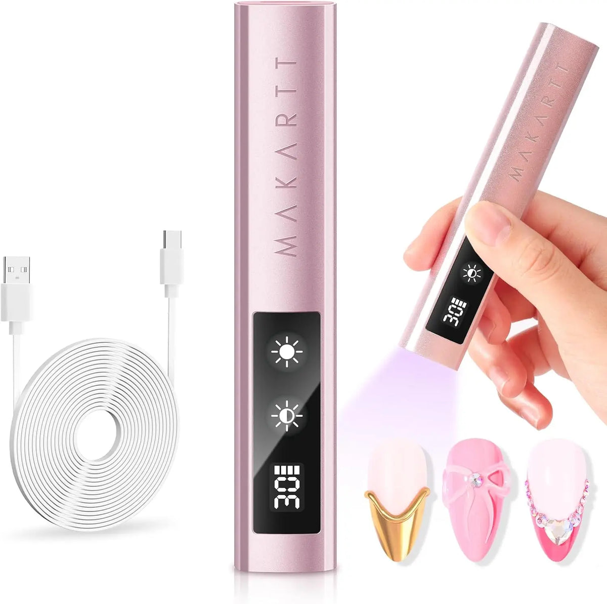 Makartt Handheld UV Nail Lamp Painless Mode For Gel Polish