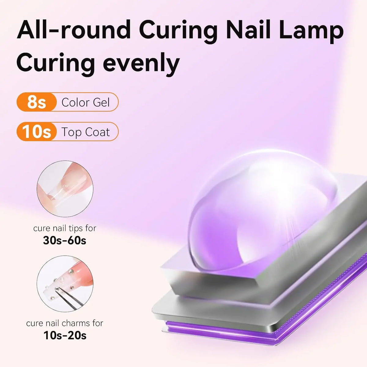 Makartt Handheld UV Nail Lamp Painless Mode For Gel Polish