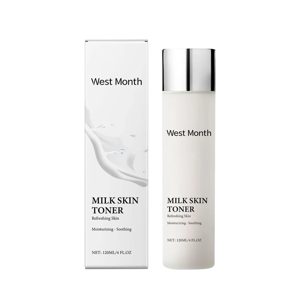 120ml Milk Glow Toner Deeply Hydration Brightening Skin Relieve Dryness Reduces Wrinkles Soothing Refreshing Nicotinamide Toner