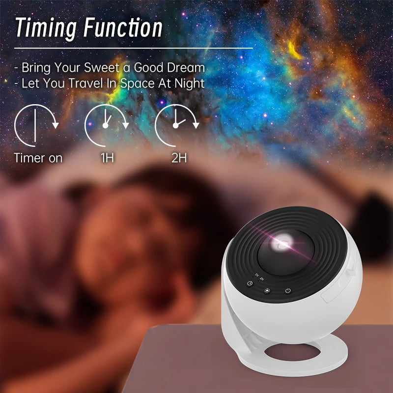 AUSYLE Night Light Galaxy Projector 360 Degree Starry Sky Lamp