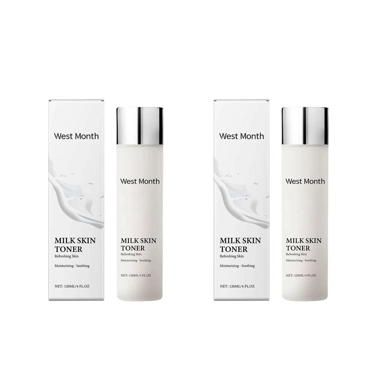 120ml Milk Glow Toner Deeply Hydration Brightening Skin Relieve Dryness Reduces Wrinkles Soothing Refreshing Nicotinamide Toner