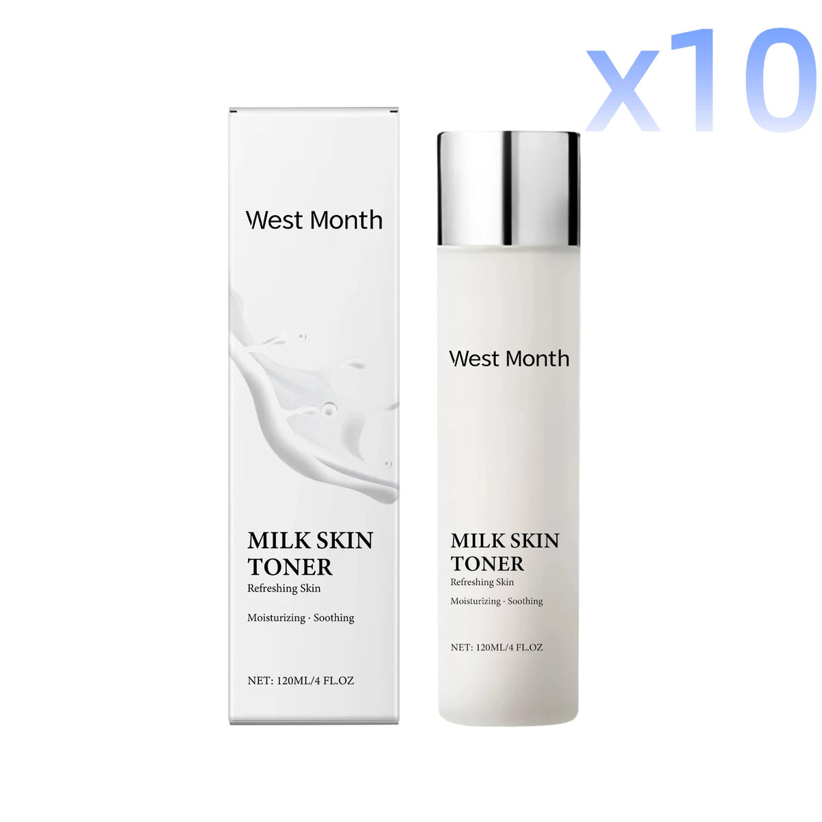 120ml Milk Glow Toner Deeply Hydration Brightening Skin Relieve Dryness Reduces Wrinkles Soothing Refreshing Nicotinamide Toner