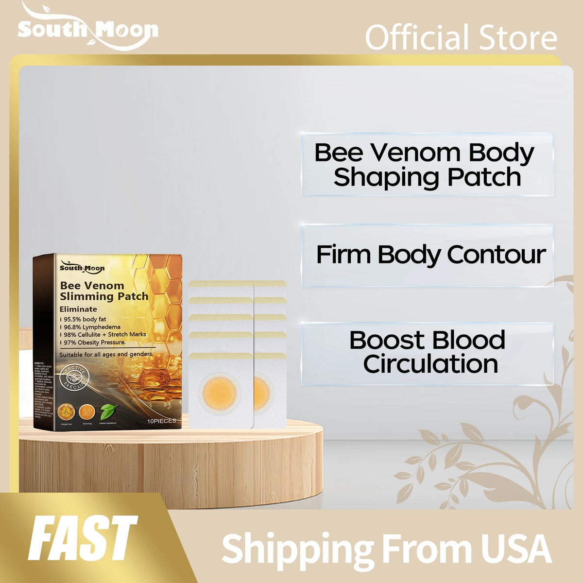 South Moon Bee Venom Body Shaping and Skin Firming Patches