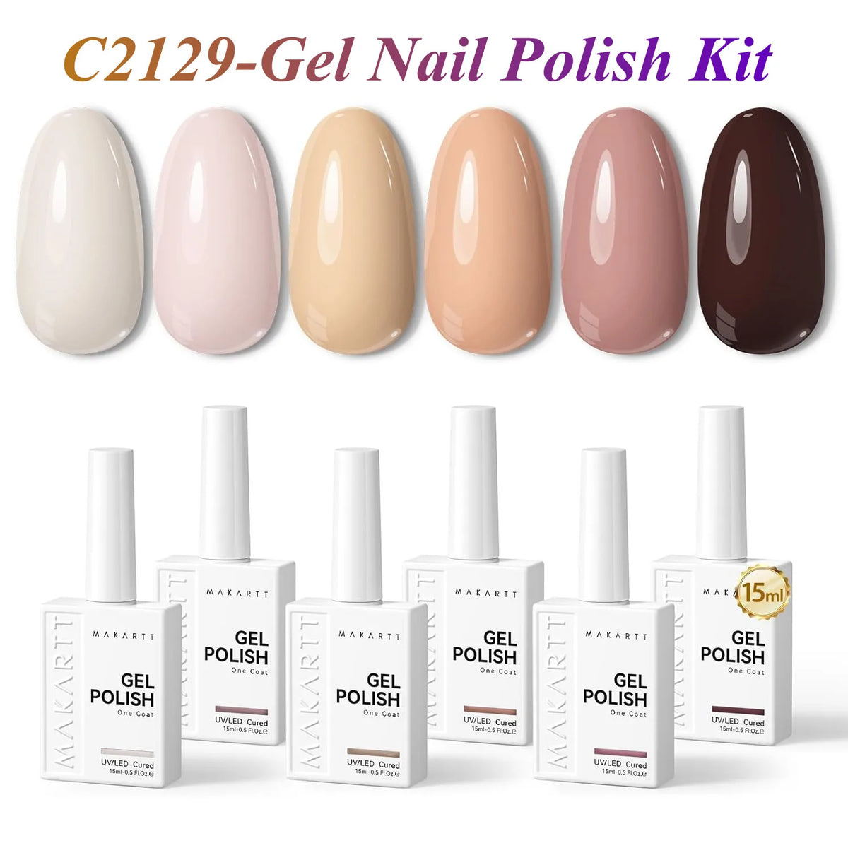 Makartt Fall Cat Eye Gel Polish Set HEMA Free Durable Longwearing