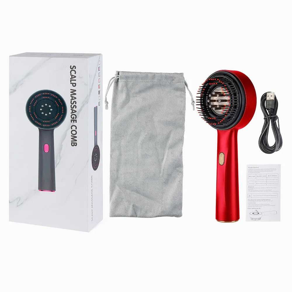 Foreverlily Electric Vibration Massage Comb For Scalp Care