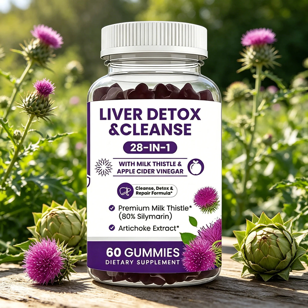 Liver Cleanse Detox Gummies For Digestion And Immunity