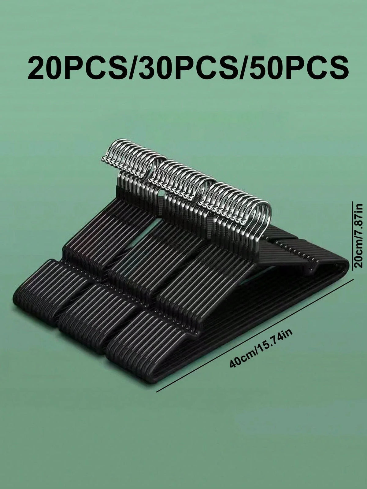 Stainless Steel Dip Coated Hangers With Shoulder Grooves