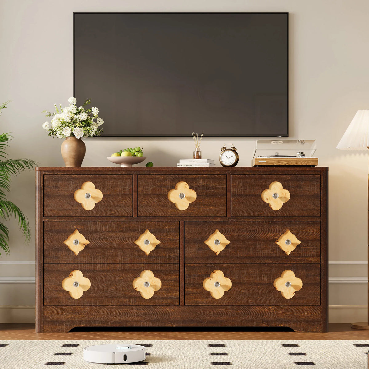 GAOMON Modern Six Drawer Dresser with Spacious Bedroom Storage