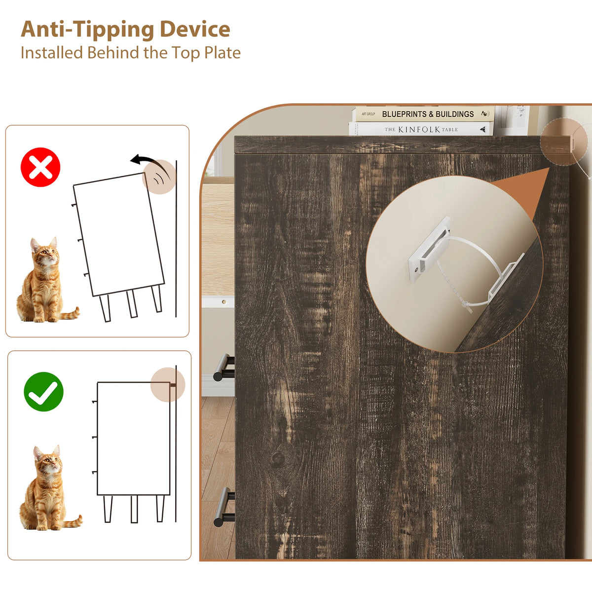 Freestanding Seven Drawer Dresser With Storage And Anti Tip Protection