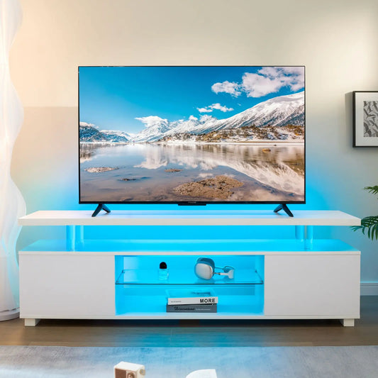 Cubehom TV Entertainment Center with Storage and Modern Design