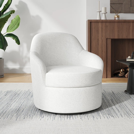 Someet Modern Round Swivel Barrel Chair Living Room