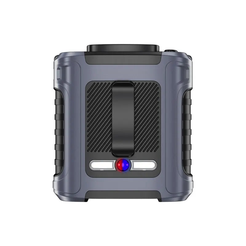 Portable Waist Fan with 8000mAh Rechargeable Battery LED Light Brushless Motor 5 Speed Levels Lasts 5-8 Hours for Outdoor Use