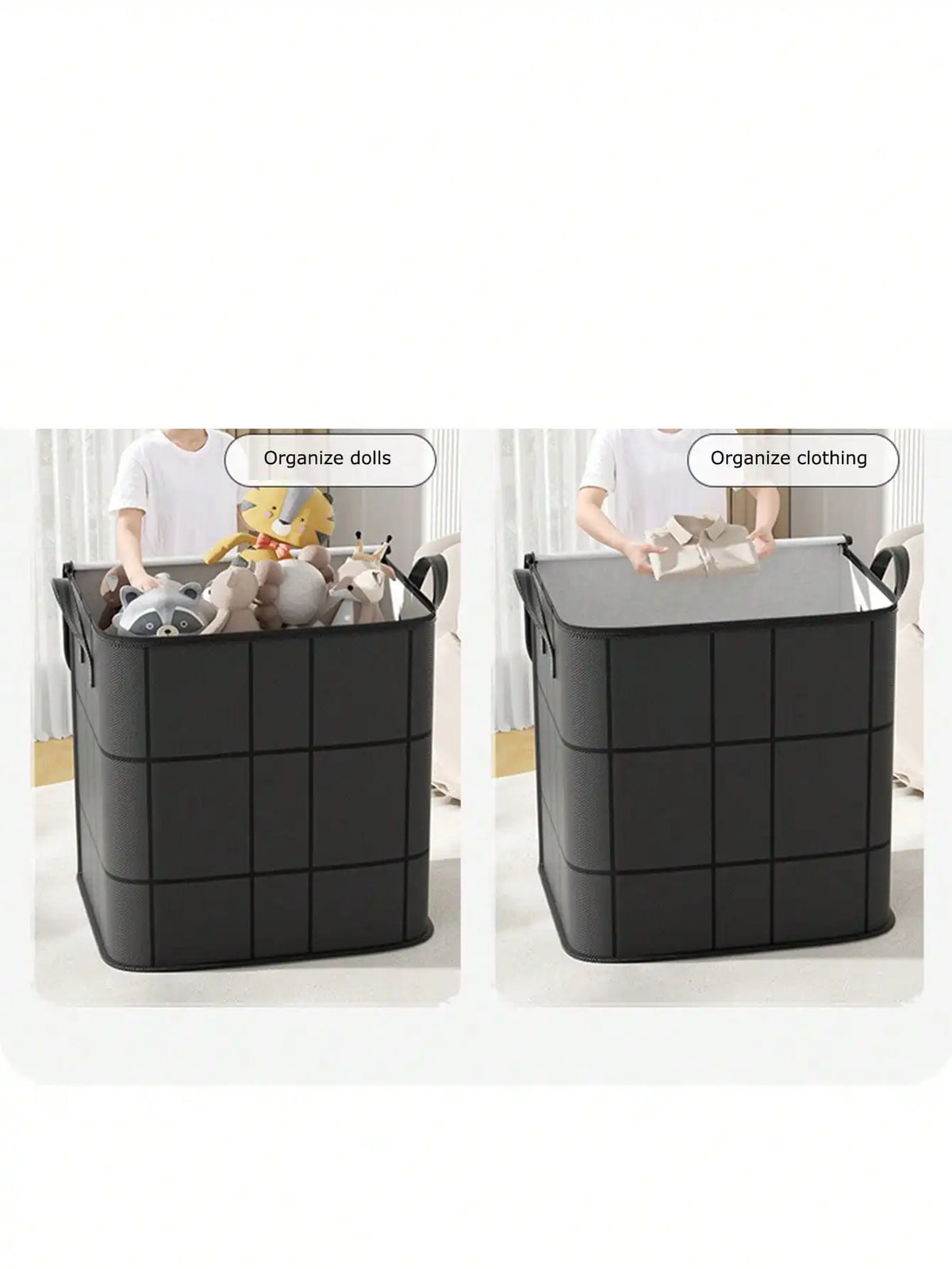Foldable Clothes Storage Bag Large Capacity Dust Cover For Wardrobe