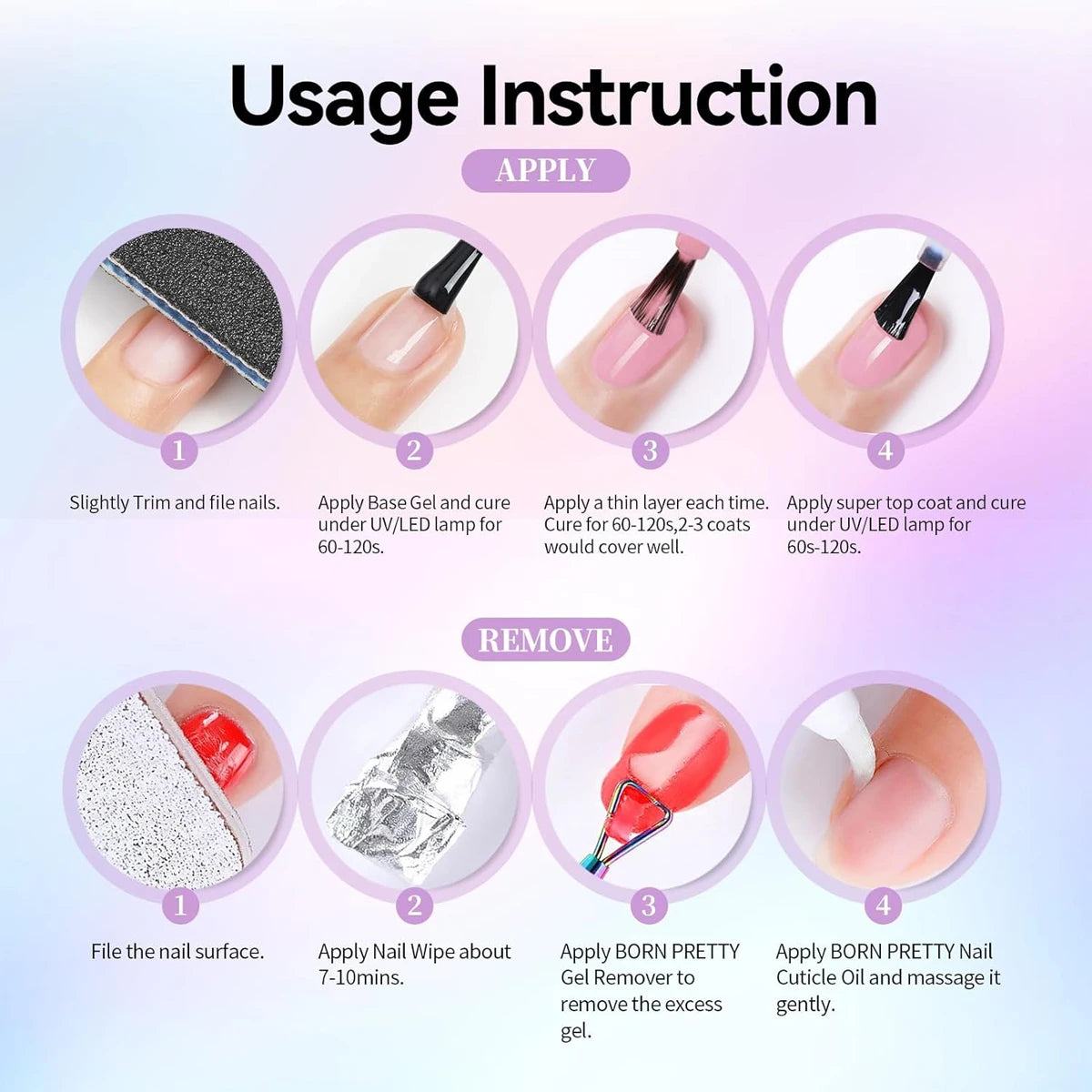Thermal Gel Nail Polish Set Temperature Responsive UV LED Kit