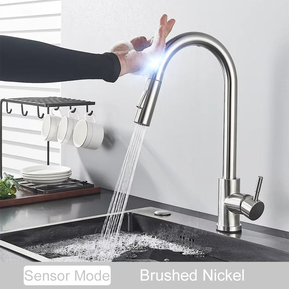 Fmhjfisd Touch Control Pull Out Hot And Cold Kitchen Faucet