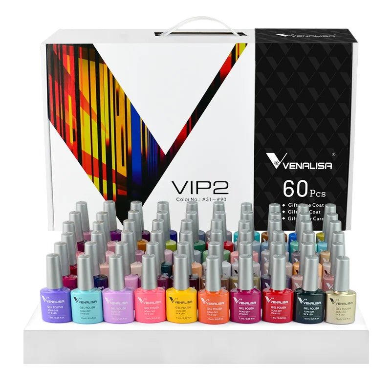VENALISA VIP Gel Nail Polish Kit 60 Color Set Premium