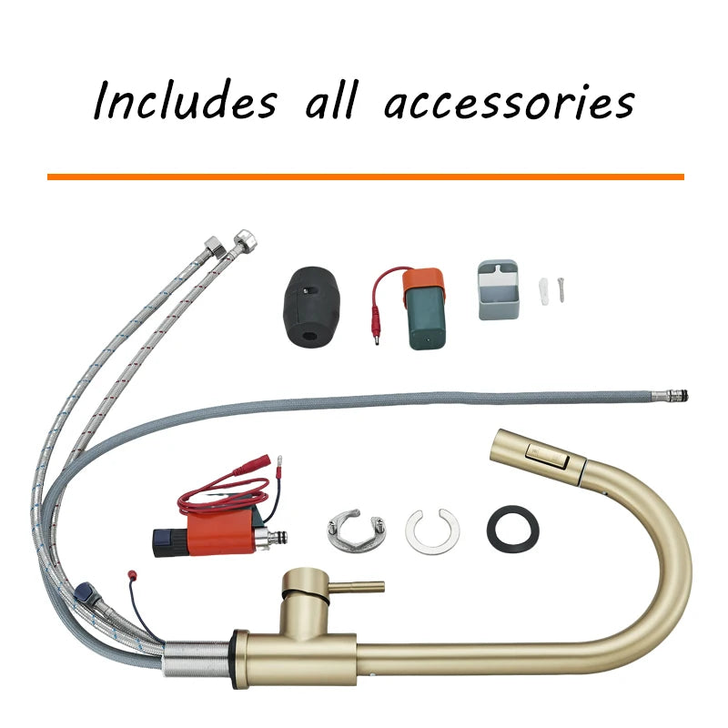 Fmhjfisd Touch Control Pull Out Hot And Cold Kitchen Faucet