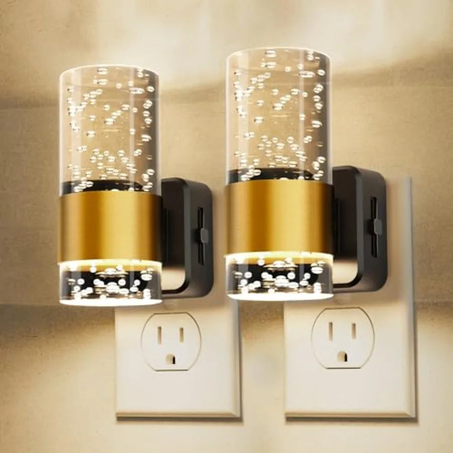 Night Light, Dimmable Night Lights Plug into Wall, Acrylic Nightlight with 0-00 LM Adjustable Brightness, 3000K Plug in Night L