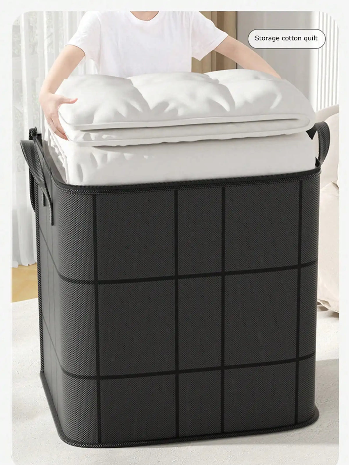 Foldable Clothes Storage Bag Large Capacity Dust Cover For Wardrobe