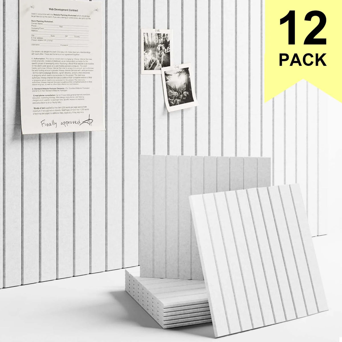 DIY 6/12 Pack Equilateral Cork Board Bulletin Boards For Home