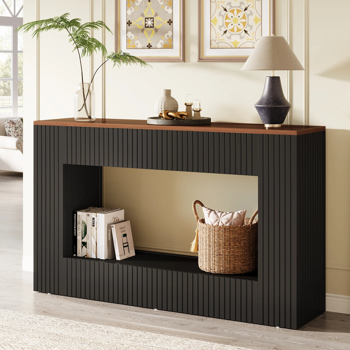Tribesigns Console Table With Storage For Entryway And Living Room