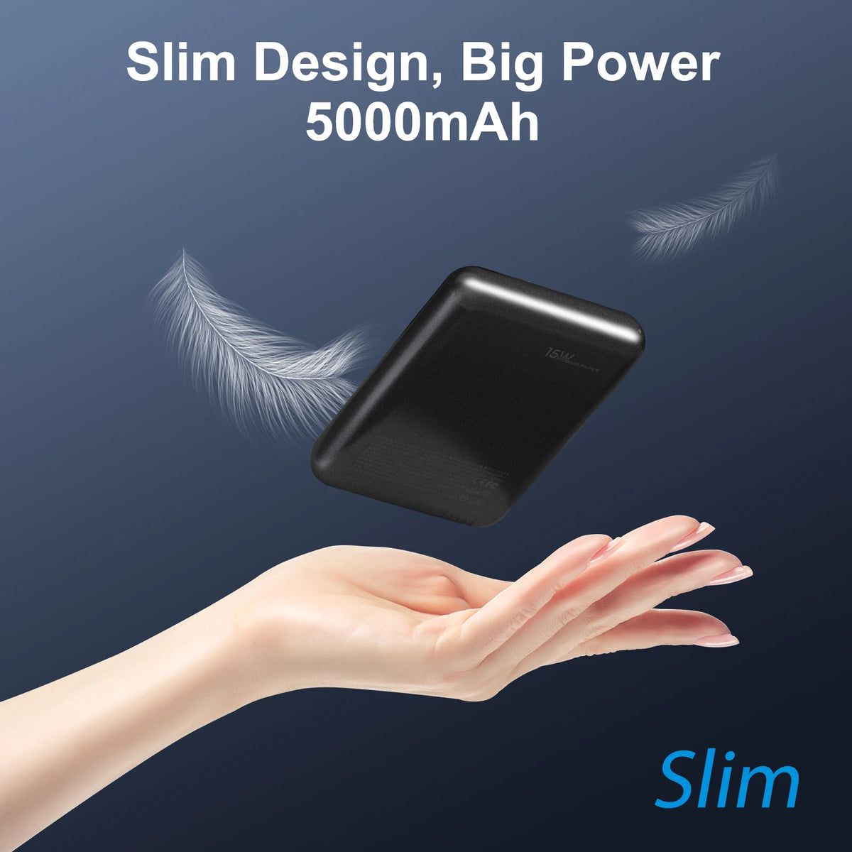 Magnetic Power Bank 5000mAh Wireless Charger 20W USB C iPhone