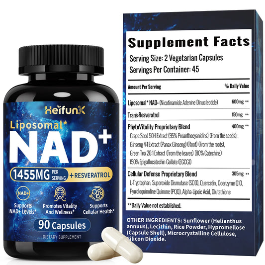 BIYODE Liposomal NAD Plus Supplement 1500mg 90 Capsules