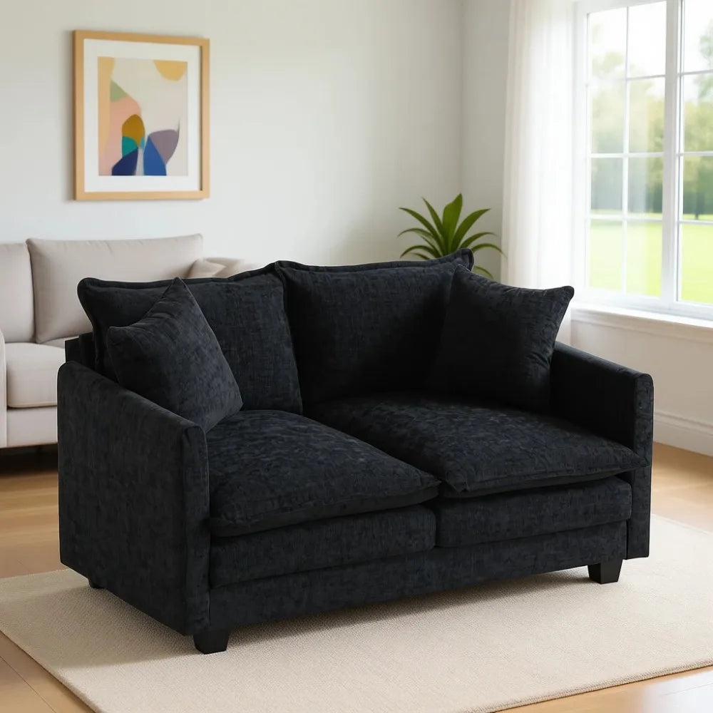 Modern Loveseat Sofa Two Seat Couch For Small Spaces