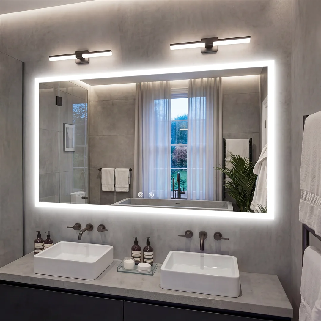 LUVODI LED Vanity Mirror With Defog And 3 Temperature Settings