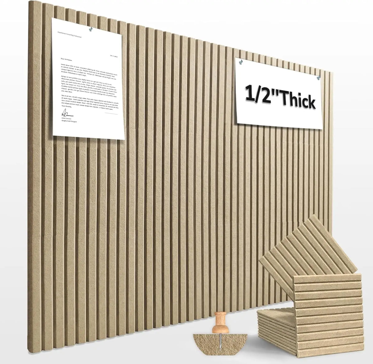 DIY 6/12 Pack Equilateral Cork Board Bulletin Boards For Home