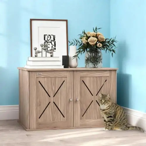 Cat Hole, Cat Washroom Hidden Cat Litter Box Enclosure