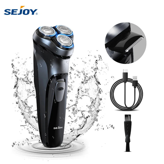 SEJOY Electric Shaver For Men Rechargeable With 3D Floating Head