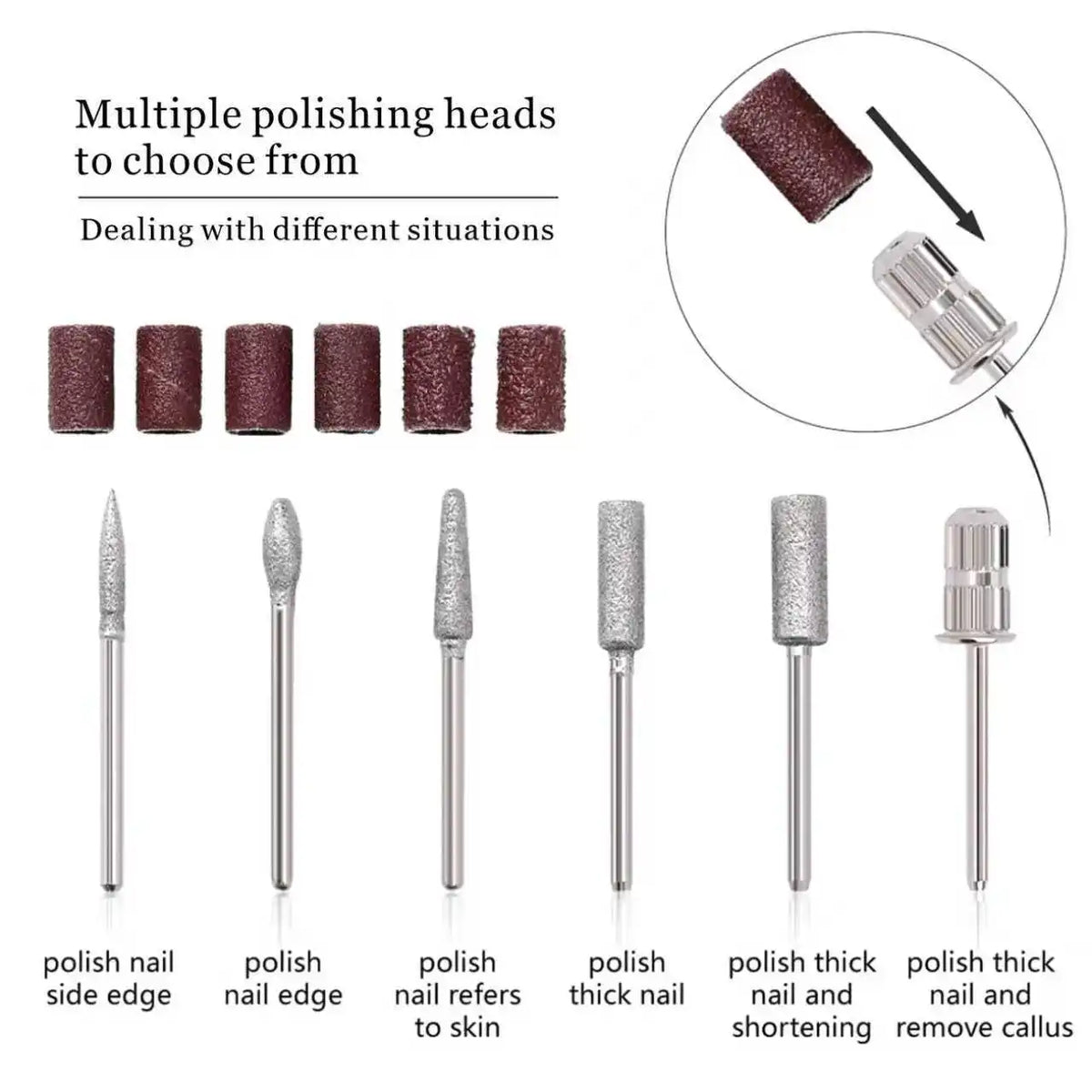 Nail Care Tool Set, Featuring a UV Nail Lamp, Nail Polisher, Cuticle Pusher and Remover, Toe Nail Separator, Nail File, and Nail Brush. Suitable for Professional Nail Salons or Home Nail Care. Perfect Holiday Gift.